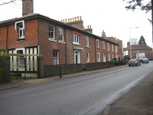Row of cottages opposite St Stephen's Church 2015